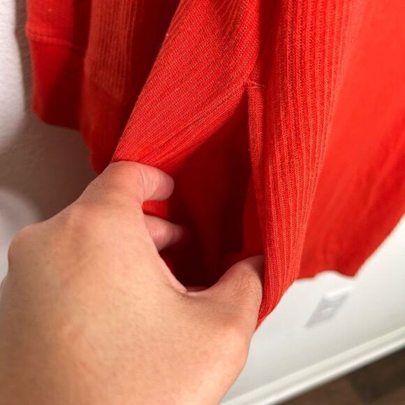 Toad & Co Women’s Orange Long Sleeve Thermal Dress Pockets Size M - Picture 7 of 14